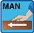 Symbool voor manuele (handmatige) doorvoer